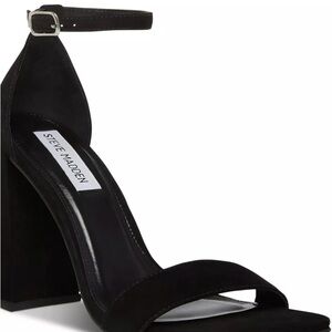 Steve Madden Suede Black Heeled Sandal